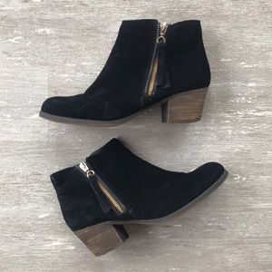 ALDO Black suede booties
